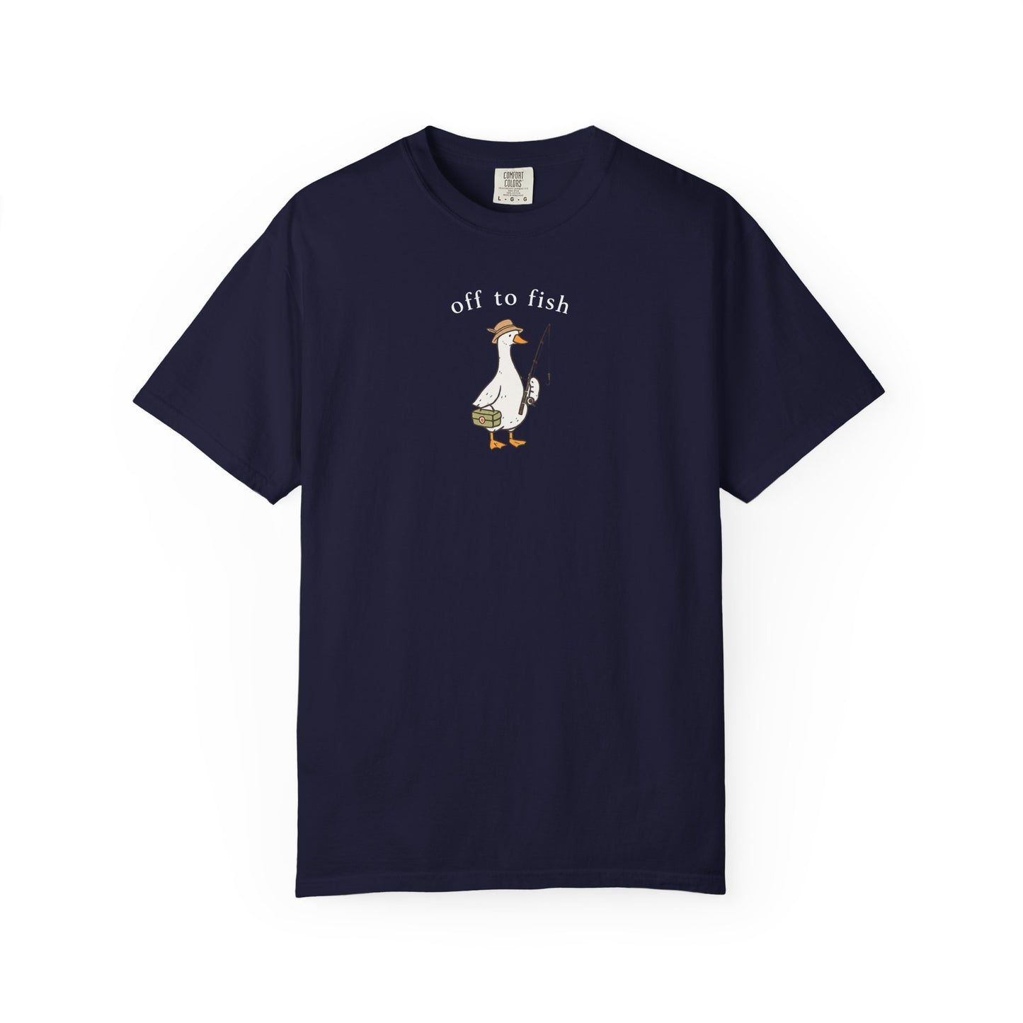Fishing Goose Comfort Color T-Shirt