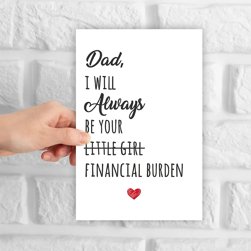 Father’s Day Card: Financial Burden