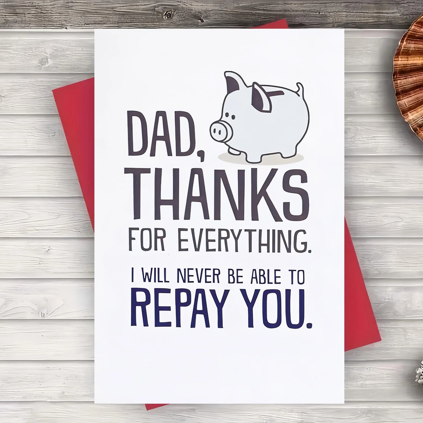 Father's Day Card: Repay Pig