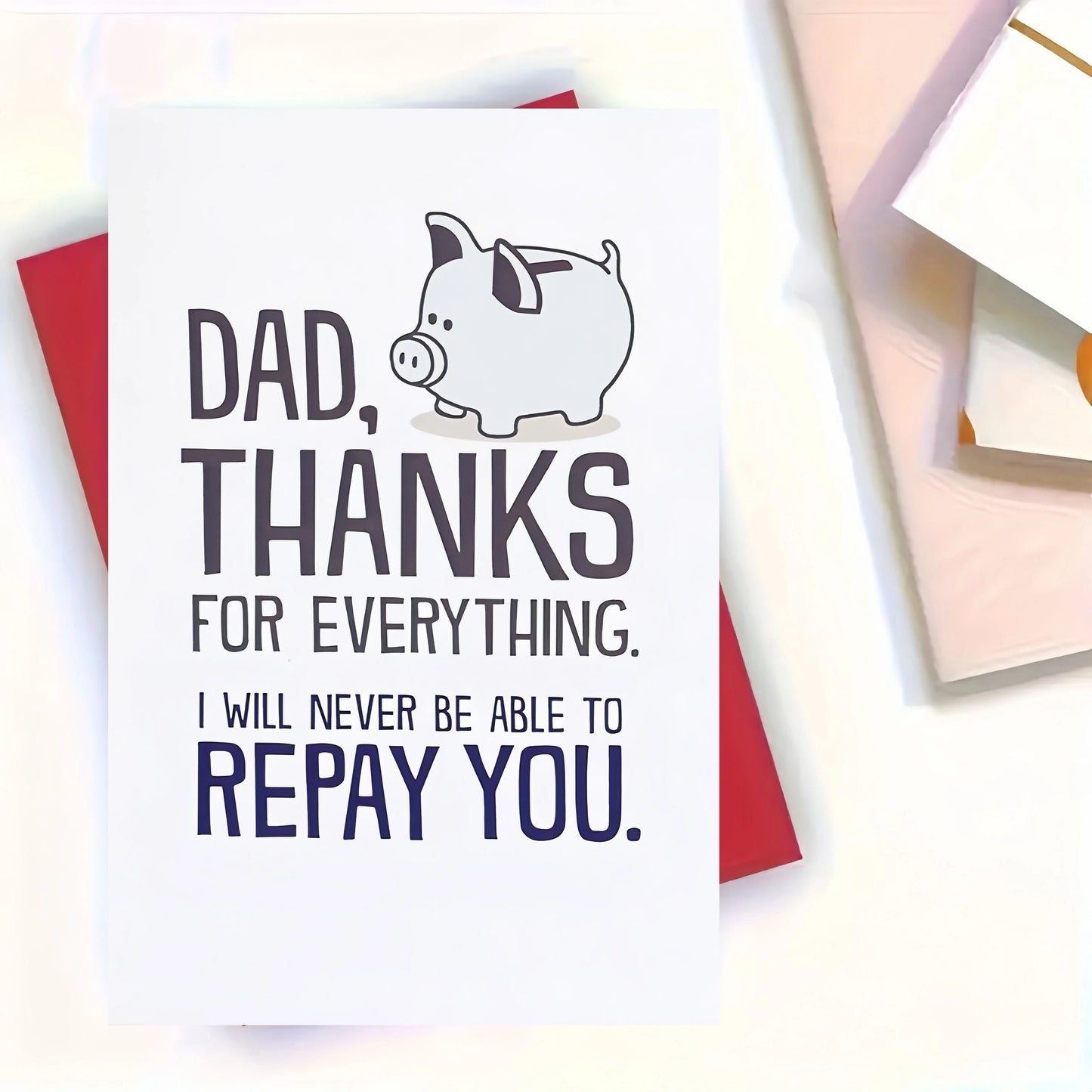 Father's Day Card: Repay Pig